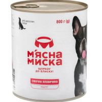 Паштет ММ мясний з яловичиною для дорослих собак 800 г