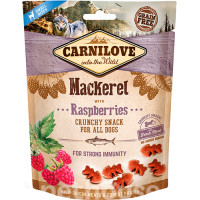 8875 Ласощі Carnilove Dog Crunchy Snack скумбрія, малина для собак, 200г