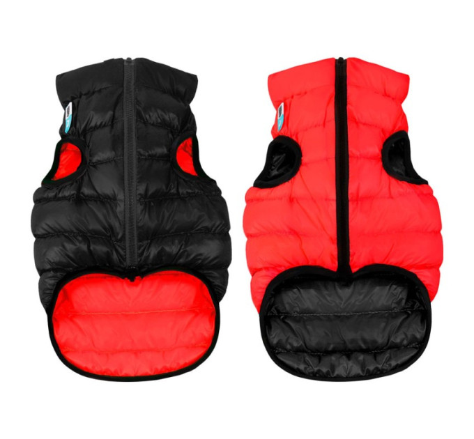 Двостороння курточка AiryVest для собак, червоно-чорна, розмір L55 1577