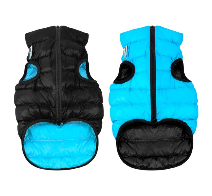 Двостороння курточка AiryVest  для собак, чорно-блакитна, розмір XS30 1595