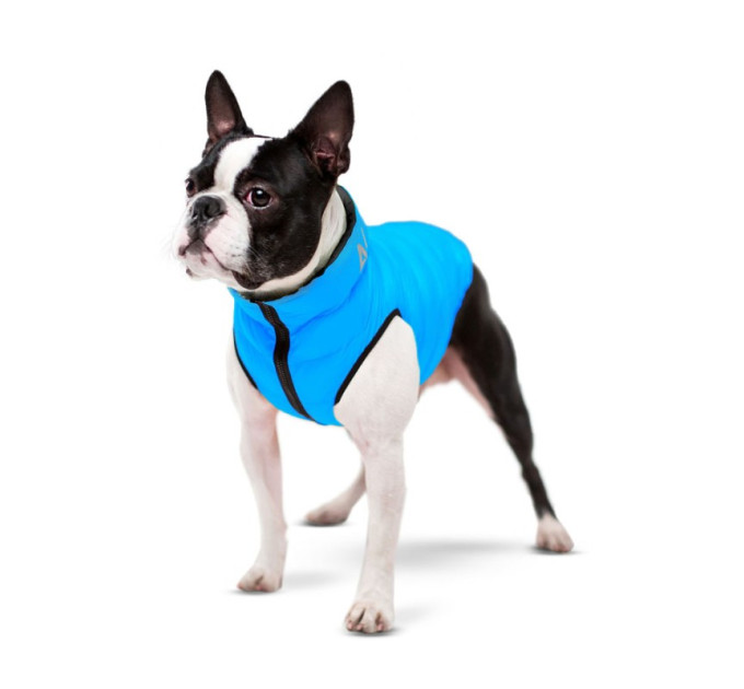 Двостороння курточка AiryVest  для собак, чорно-блакитна, розмір M50 1632
