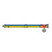 4506-4020 Нашийник для собак нейлоновий WAUDOG Nylon з QR паспортом, малюнок "Colors of freedom", металева пряжка-фастекс, М, Ш 20 мм, Д 24-40 см