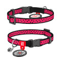 5269 Нашийник для кота WAUDOG Nylon з QR паспортом, малюнок "Кавун", пластикова пряжка-фастекс