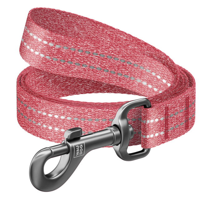 03213 Повідець WAUDOG Re-cotton з відновленої бавовни, Д 300, Ш 25, червоний
