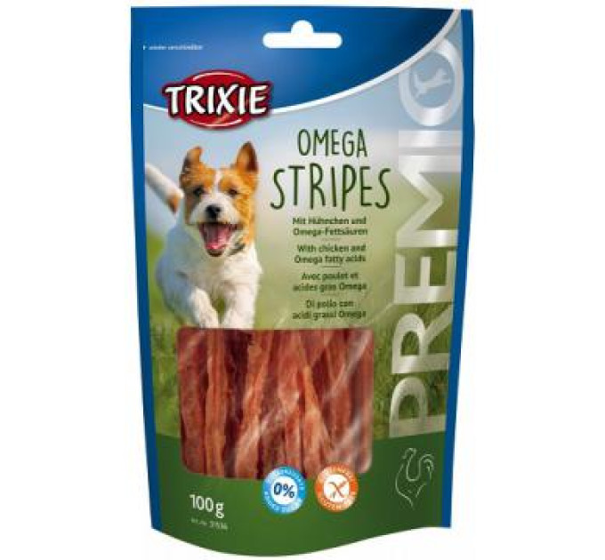 31536 Ласощі для собак "PREMIO Omega Stripes" курка 100гр