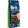 Корм Бріт Brit Premium Dog Adult XL для собак гігантських порід вагою 45-90 кг з куркою15 kg