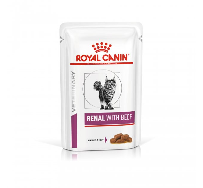 Вологий корм Роял VD feline wet renal beef pouches 85g
