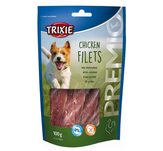 31532 Ласощі Trixie для собак Тріксі Преміо Chicken Filets куряче філе 100г