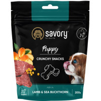 Хрусткі ласощі Savory для здорового росту цуценят, ягня та обліпихи 200 г