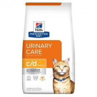 Сухий корм Hill\'s Prescription Diet Feline c/d Urinary Care Multicare Chicken для лікування циститів та запобігання утворення струвітів у кішок, курка 1.5 кг 605875