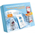 Подарунковий набір корм Brit Care сухий для дорослих собак великих порід вагою від 25 кг з ягнятиною та рисом 3 кг+2 консерви 400 г