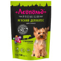 Леопольд Premium, м\'ясний делікатес для собак, телятина, пауч, 100г