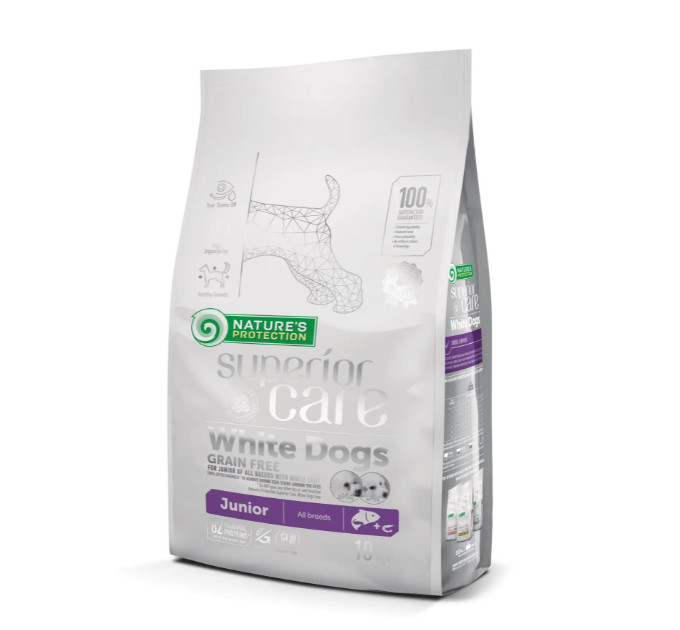 NP SC White Dogs Grain Junior All Breeds (Salmon) 10 kg.