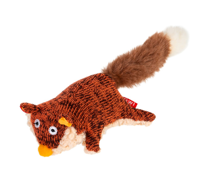 75043 Іграшка для собак Лисиця з пищалкою Gigwi Plush, текстиль, 9 см