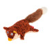 75043 Іграшка для собак Лисиця з пищалкою Gigwi Plush, текстиль, 9 см