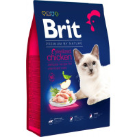 Корм Бріт Brit Premium сухий для стерилізованих котів Бріт Преміум Бай Нейчер Кет Стерилайзед з куркою 8 кг