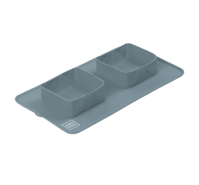 508011 Миска складна WAUDOG Silicone,  385х230х50 мм сірий