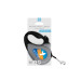 8123-0229-01 Повідець-рулетка для собак WAUDOG R-leash, малюнок "Прапор", XS, до 12 кг, 3 м, світловідбиваюча стрічка, чорний