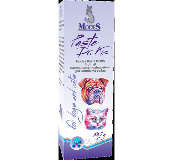 Modes paste Dr.KIS Multivit Паста мультивітамінна для котів та собак 50 г