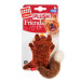 75043 Іграшка для собак Лисиця з пищалкою Gigwi Plush, текстиль, 9 см