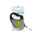 8124-0048-01 Повідець-рулетка для собак WAUDOG R-leash, малюнок "Авокадо", S, до 15 кг, 5 м, світловідбиваюча стрічка чорний