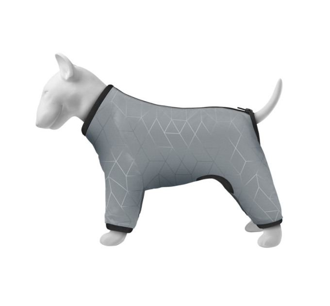 5419 Дощовик для собак WAUDOG Clothes світловідбиваюча, XS30, В 43-45 см, С 27-30 см