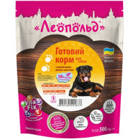 Леопольд Готовий корм з яловичиною, рисом і овочами для собак 500г