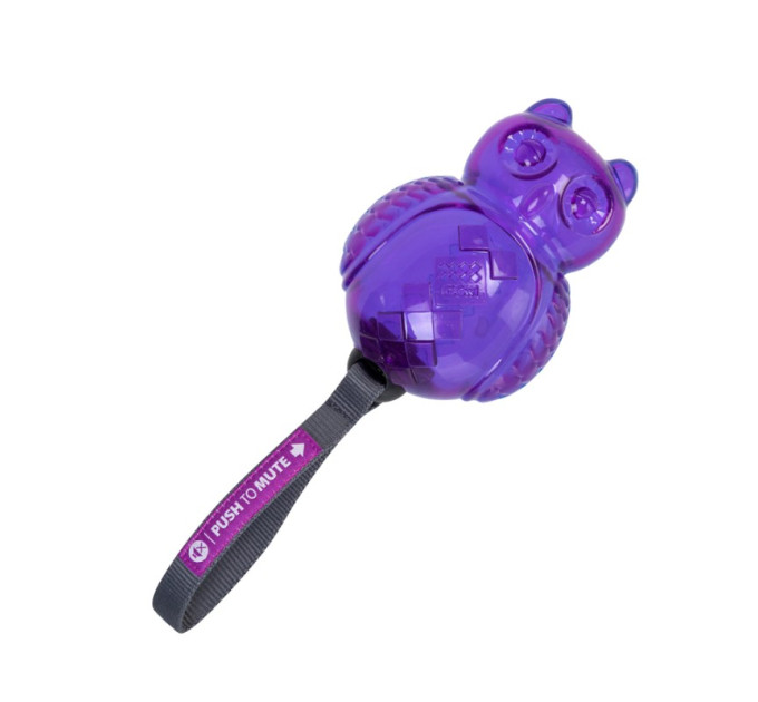 Іграшка для собак сова з пищалкою Gigwi Plush, текстиль, 14 см 75322
