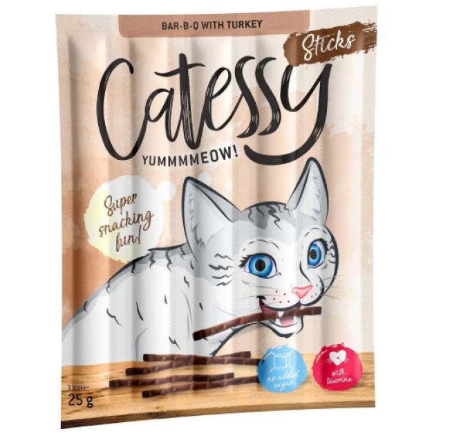 513737 Ласощі Catessy з барбекю+індик 5гр