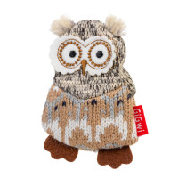75036 Іграшка для собак сова з пищалкою Gigwi Plush, текстиль, 10см