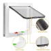 Дверцята для котів і дрібних собак, білий 2-Way Flap Door 20х19см