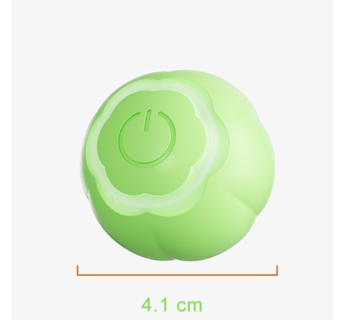 Смарт іграшка PetGravity обертовий м\'ячик для котів або собак салатовий 684031