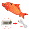 Механічна іграшка-рибка для котів (USB), короп райдужний