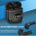 Навушники X25 Bluetooth 5.0  безпровідні, з мікрофоном, сенсорні, футляр з індикатором заряду, чорні