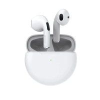 Навушники Pro6 Bluetooth 5.0  безпровідні, з мікрофоном, сенсорні, білі
