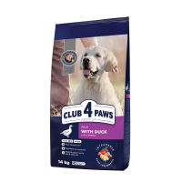 Клуб 4 лапи CLUB 4 PAWS Преміум для великих порід " З качкою" сухий корм для дорослих собак 14,0 кг