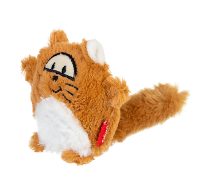 75220 Іграшка для собак Лисиця з великою пищалкою Gigwi Plush, плюш, штучне хутро, 18 см