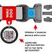 Нашийник для собак водостійкий WAUDOG Waterproof з QR паспортом, пластиковий фастекс, XXL, Ш 40 мм, Дов 46-70 см, блакитний 25112