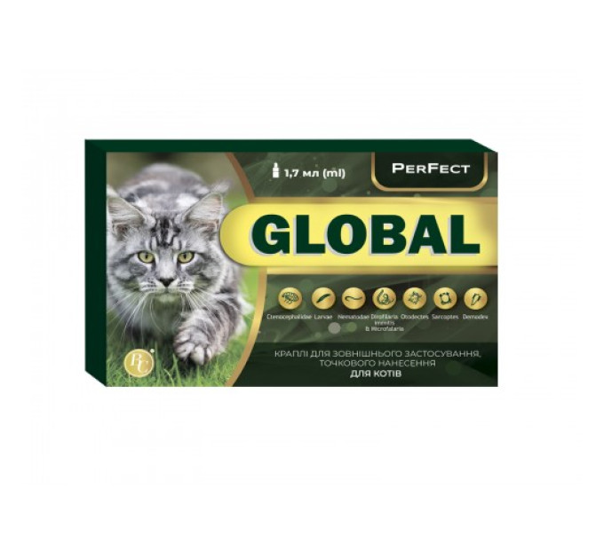 Краплі PerFect Global  1,7  мл для котів