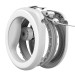 812715 Повідець-рулетка для собак WAUDOG R-leash, кругла, XS-M, до 40 кг, 2,9 м  СВІТЛОВІДБИВАЮЧА СТРІЧКА, БІЛИЙ