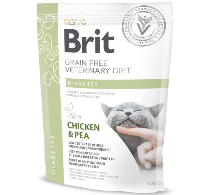 Корм Бріт Brit GF Veterinary Diets Cat Diabets 2 kg