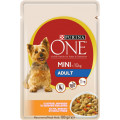 Purina One Mini(Ван МІНІ).З куркою, морквою, зел.квасолею. Для дорослих собак. Конс/соб 20х100г