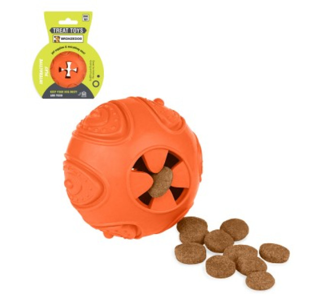 YT93820-В Іграшка для собак Bronzedog Smart Ball IQ  7 х 9 см/48