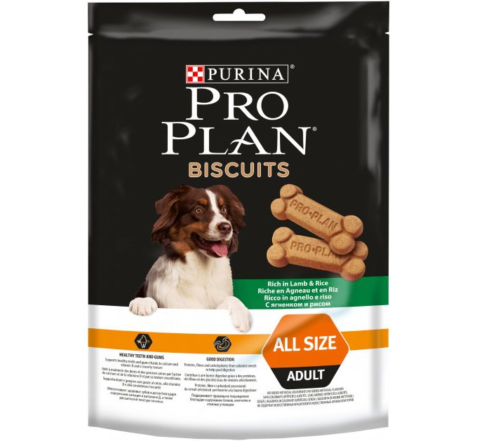 ProPlan Biscuits. Печиво для дорослих собак Ягня/Рис 4х400г