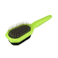 0101-106 Щітка масажна двостороння Bronzedog  Double Sided Pet Hair Grooming Bristle And Pin Brush