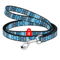 5235 Повідець WAUDOG Nylon, малюнок  "Етно синій"