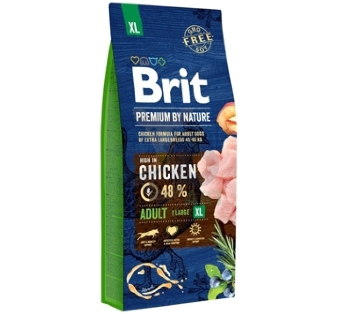 Сухий корм Brit Premium Adult XL для дорослих собак гігантських порід зі смаком курки 15 кг