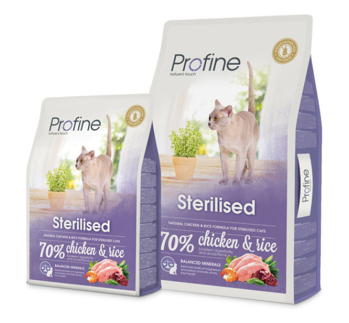 Корм Профайн Profine Cat Sterilised 2 kg курица и рис д/кастриров.