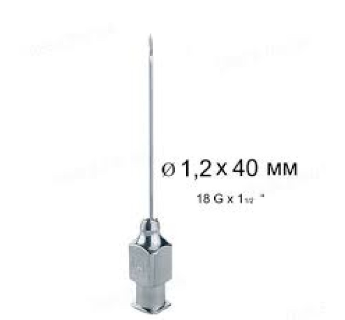 Голка ін\'єкційна HSW-ECO LL 1.2Х40мм 18GХ1 1\\2   Н