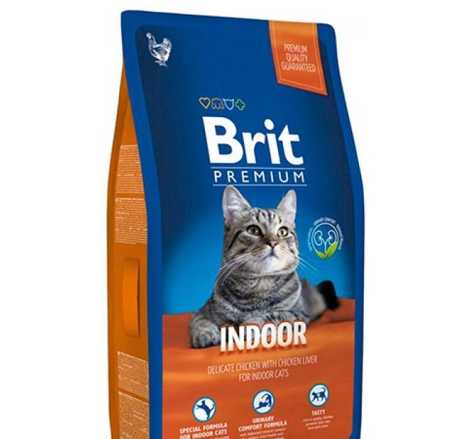 Корм Бріт Brit Premium Cat Indoor 800 g (д/ кошек, живущих в помещении)